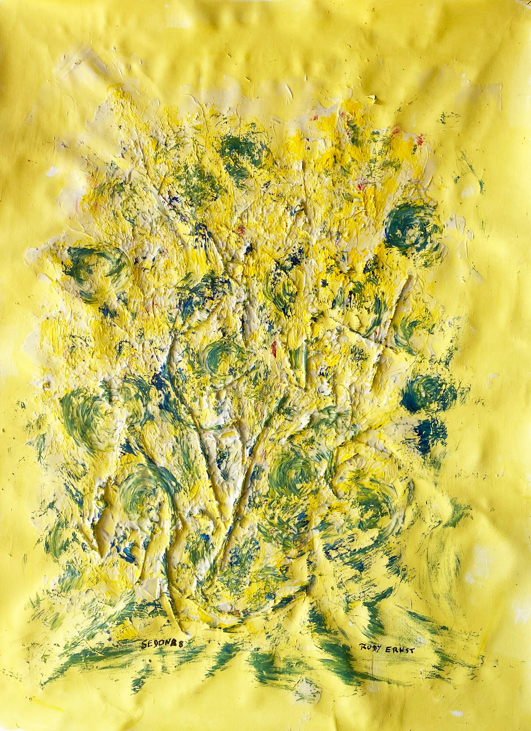 2021- Sedona 8 -9x29 Multimedia and Collages on Canvas