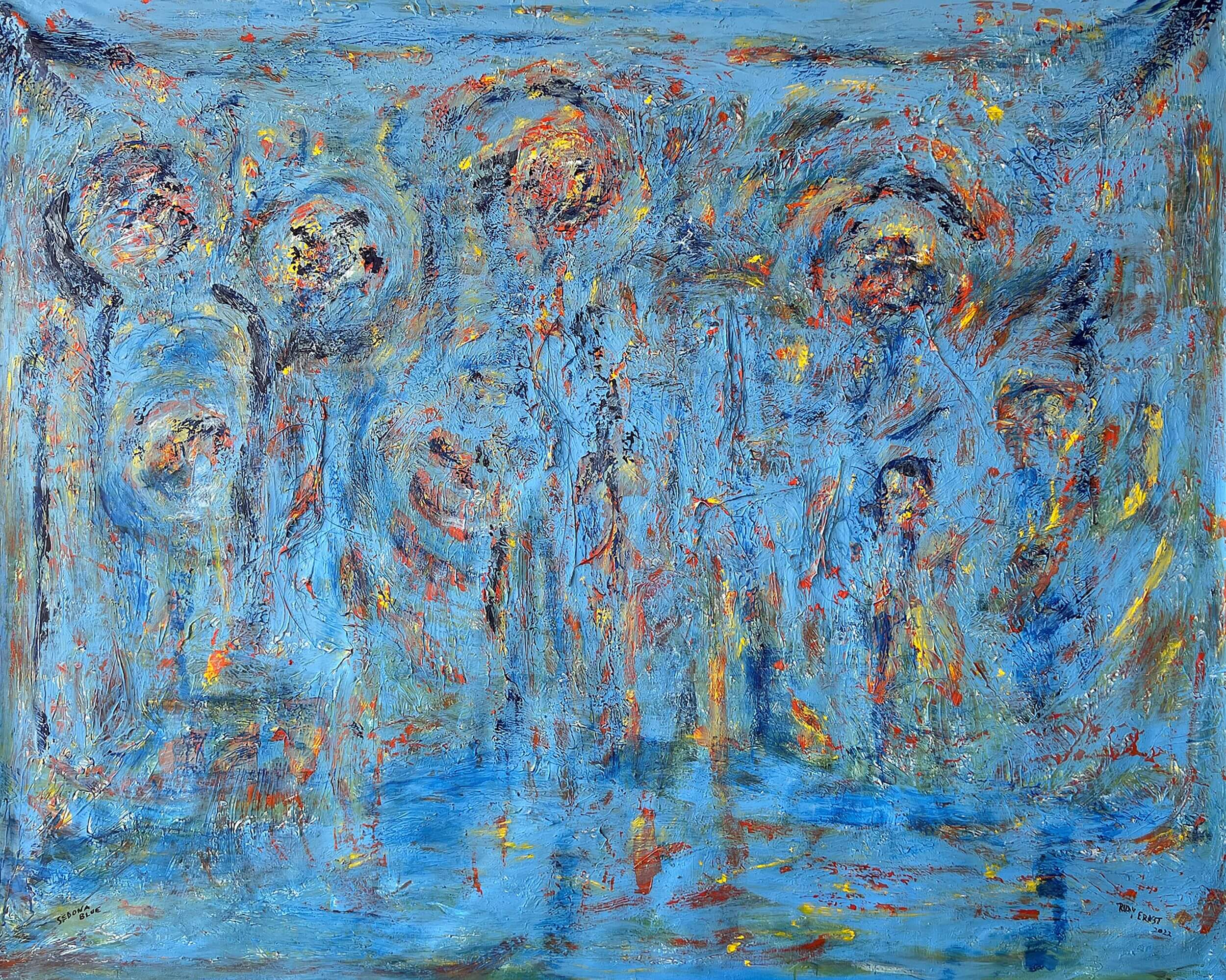 2021- Sedoona 9 64x80 Multimedia and Collages on Canvas