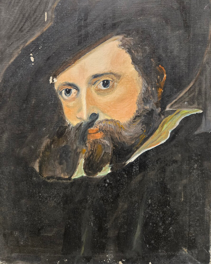 1980- After Rubens - unfinished- 20x16 OoC
