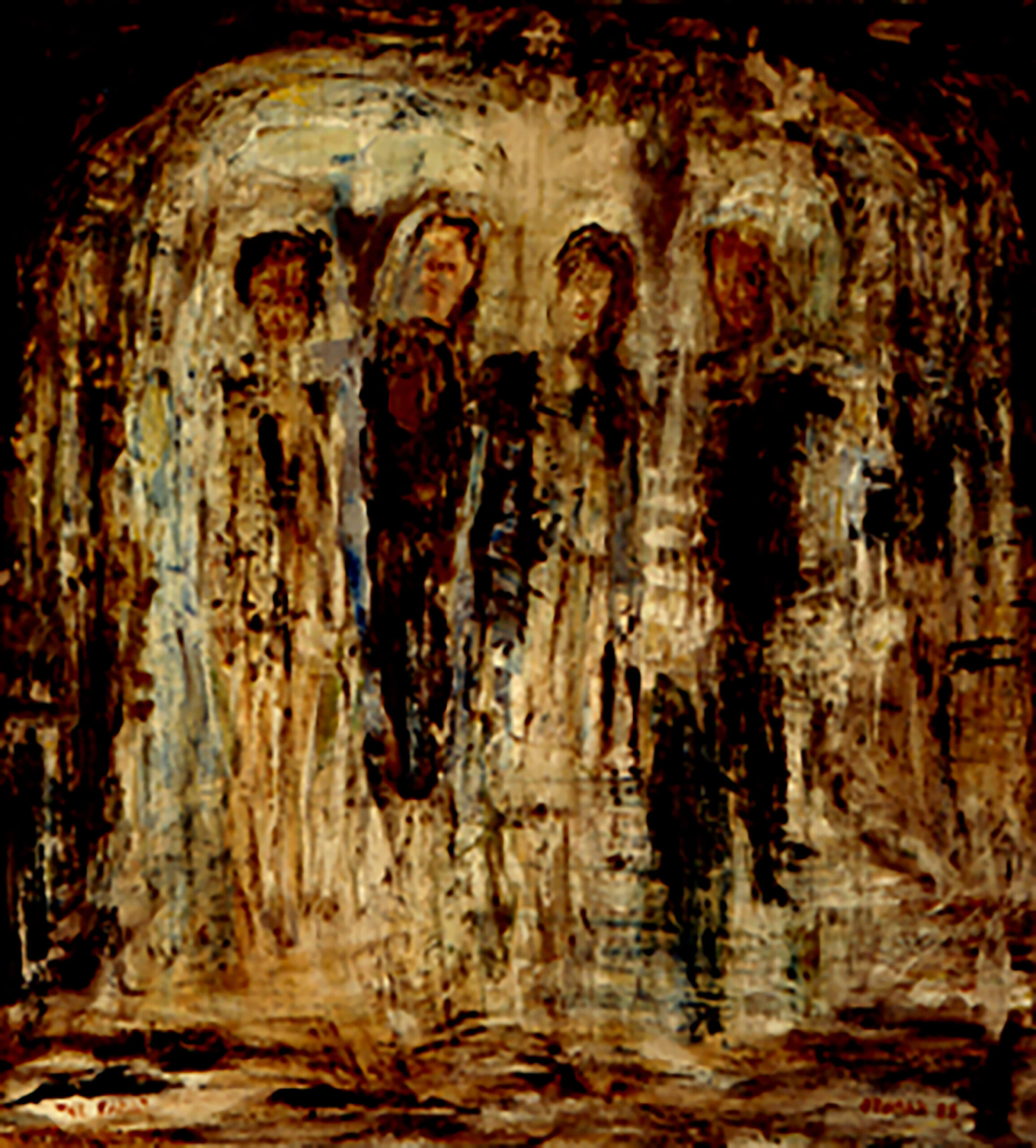 1988- Family in the Mist - 72x65
