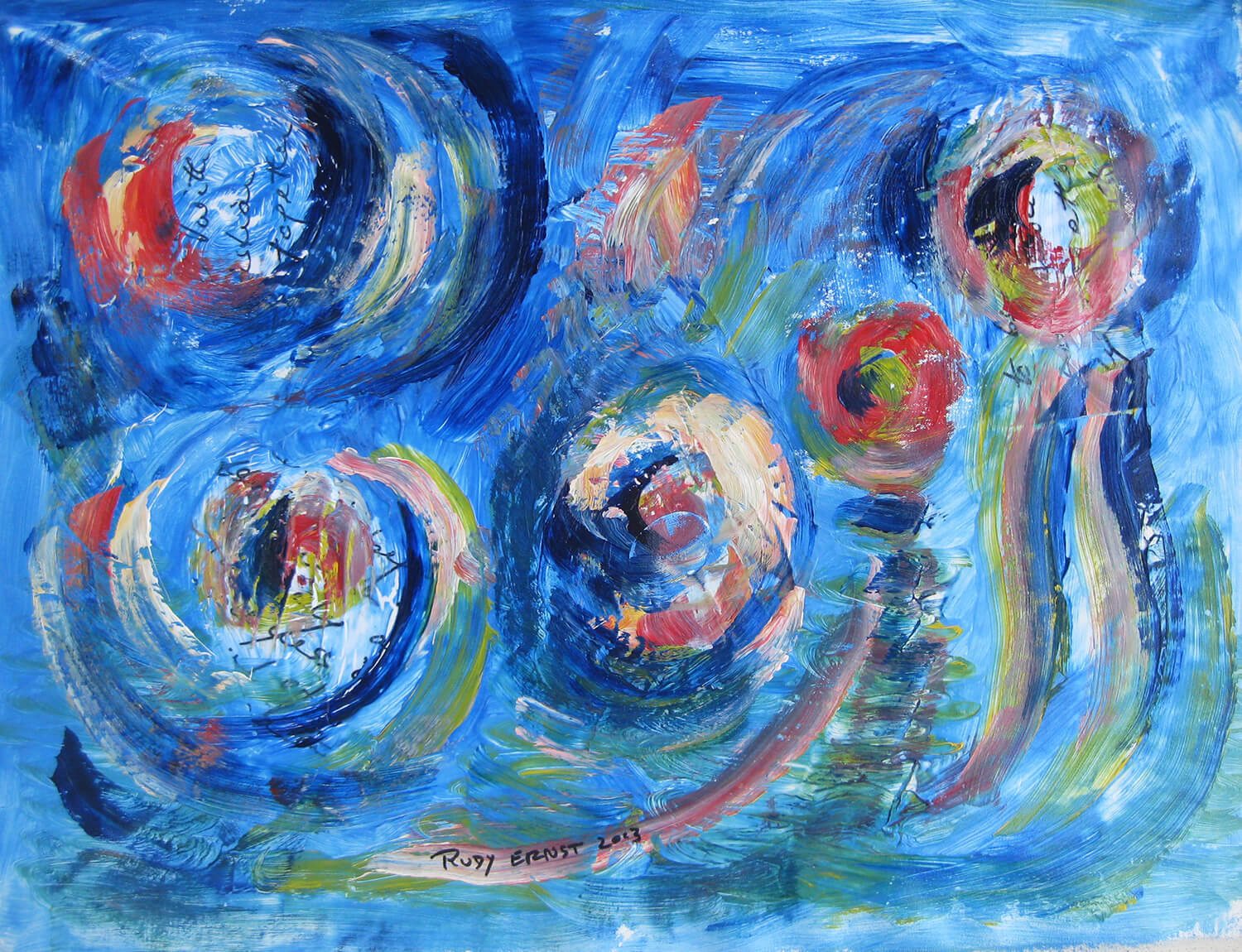 2013-LAP #115 30x23 Acrylics on Canvas