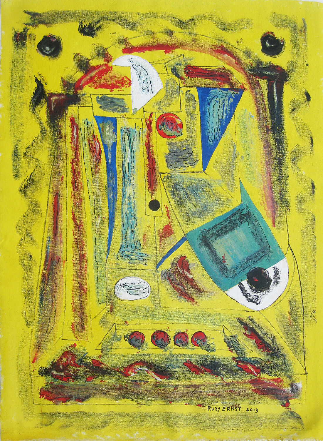 2013-LAP #28- 30x22 Multimedia on Canvas