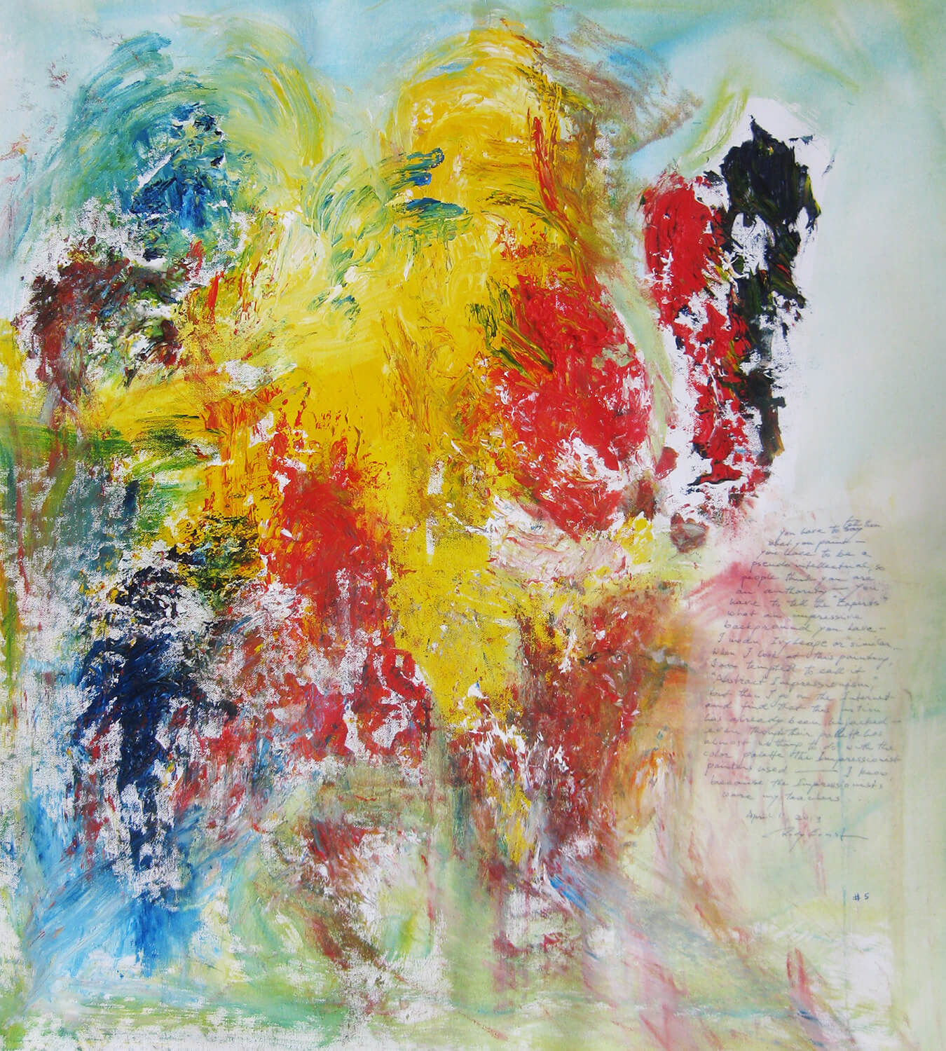 2013-LAP #5- 30x 27 Acrylics on Canvas
