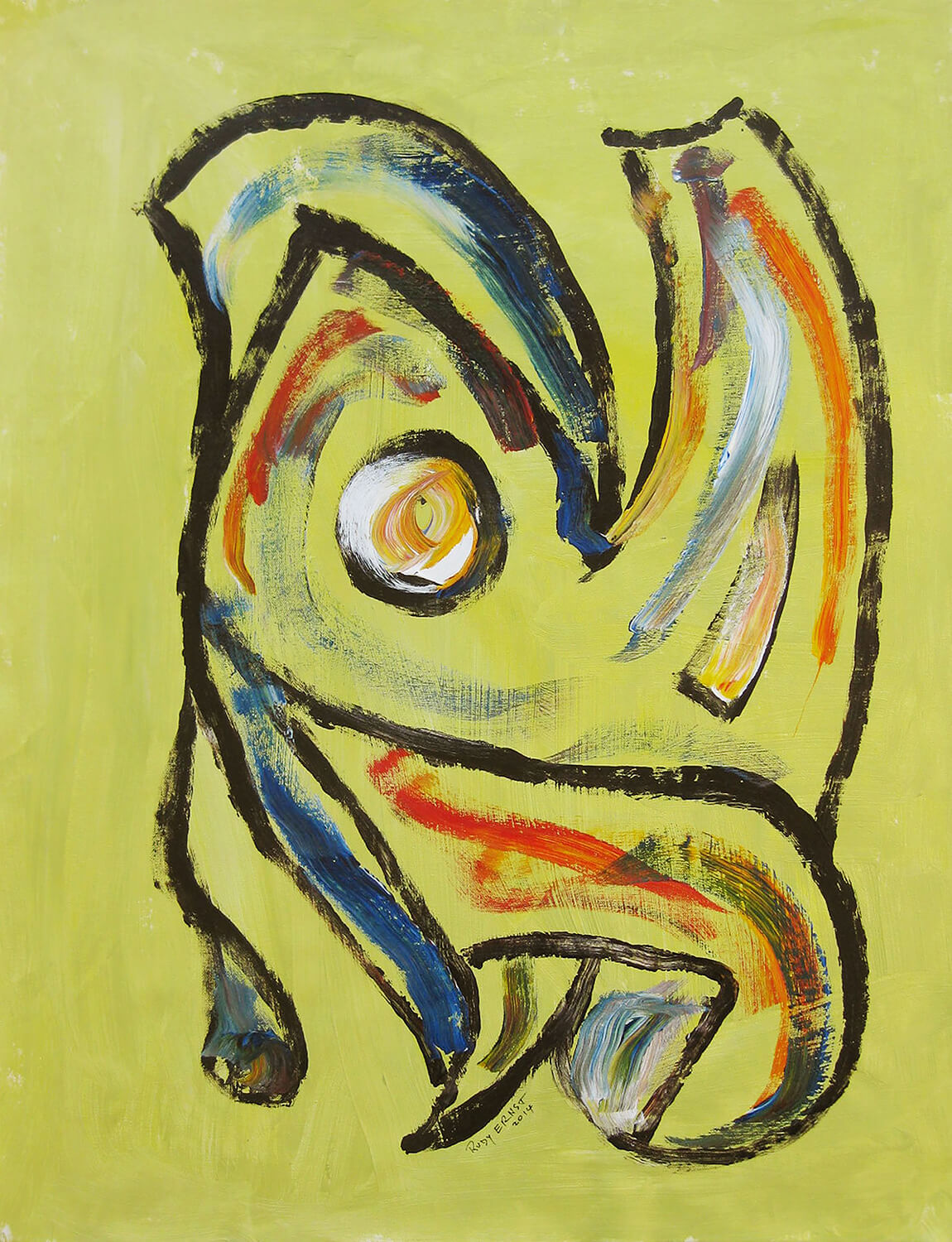 2014-LAP #28 - 30 x 23 Acrylics on Canvas