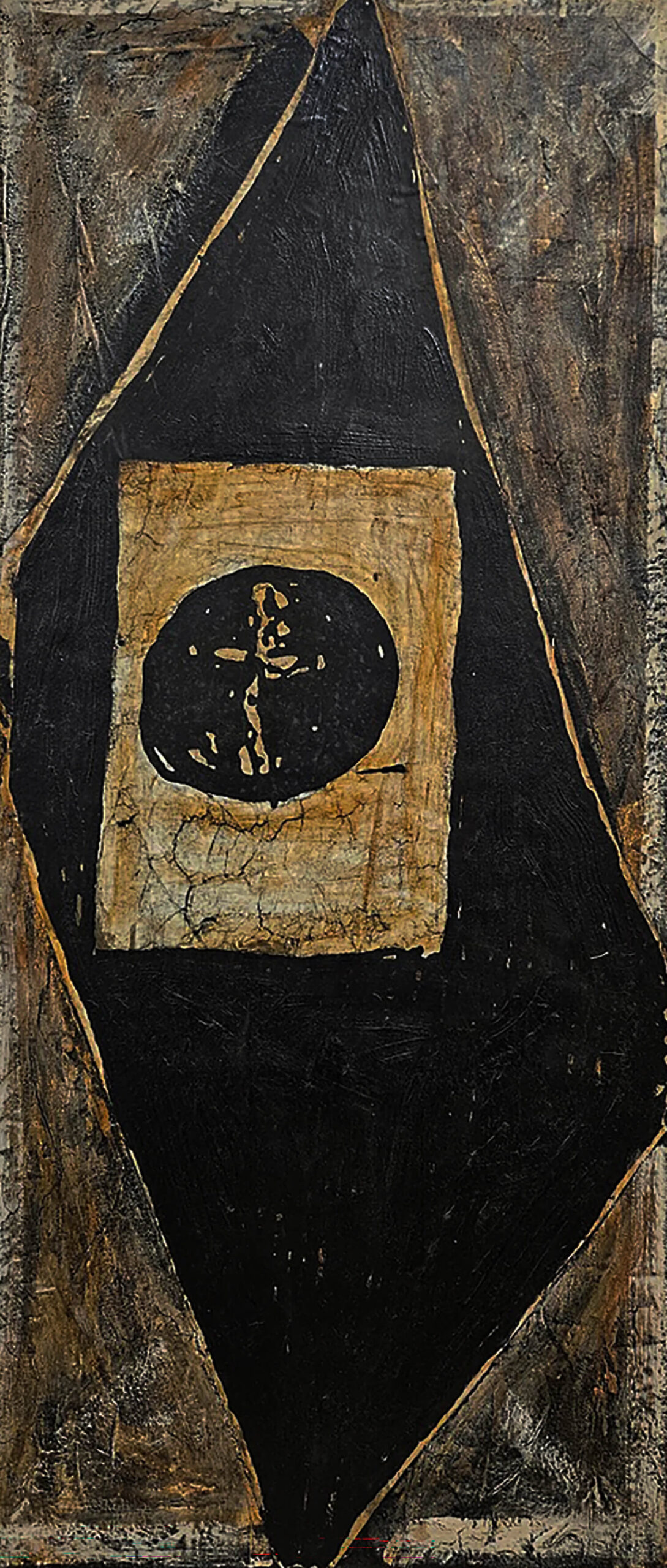 1990 Triptych 2 -70.5x30 - Multimedia on Canvas