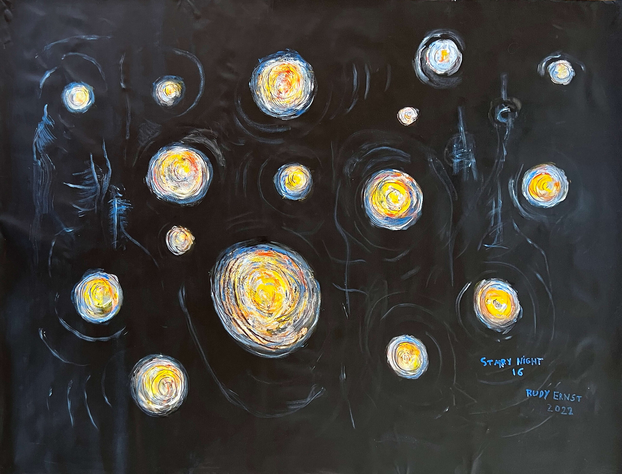 Starry Night Painting 16 64x84