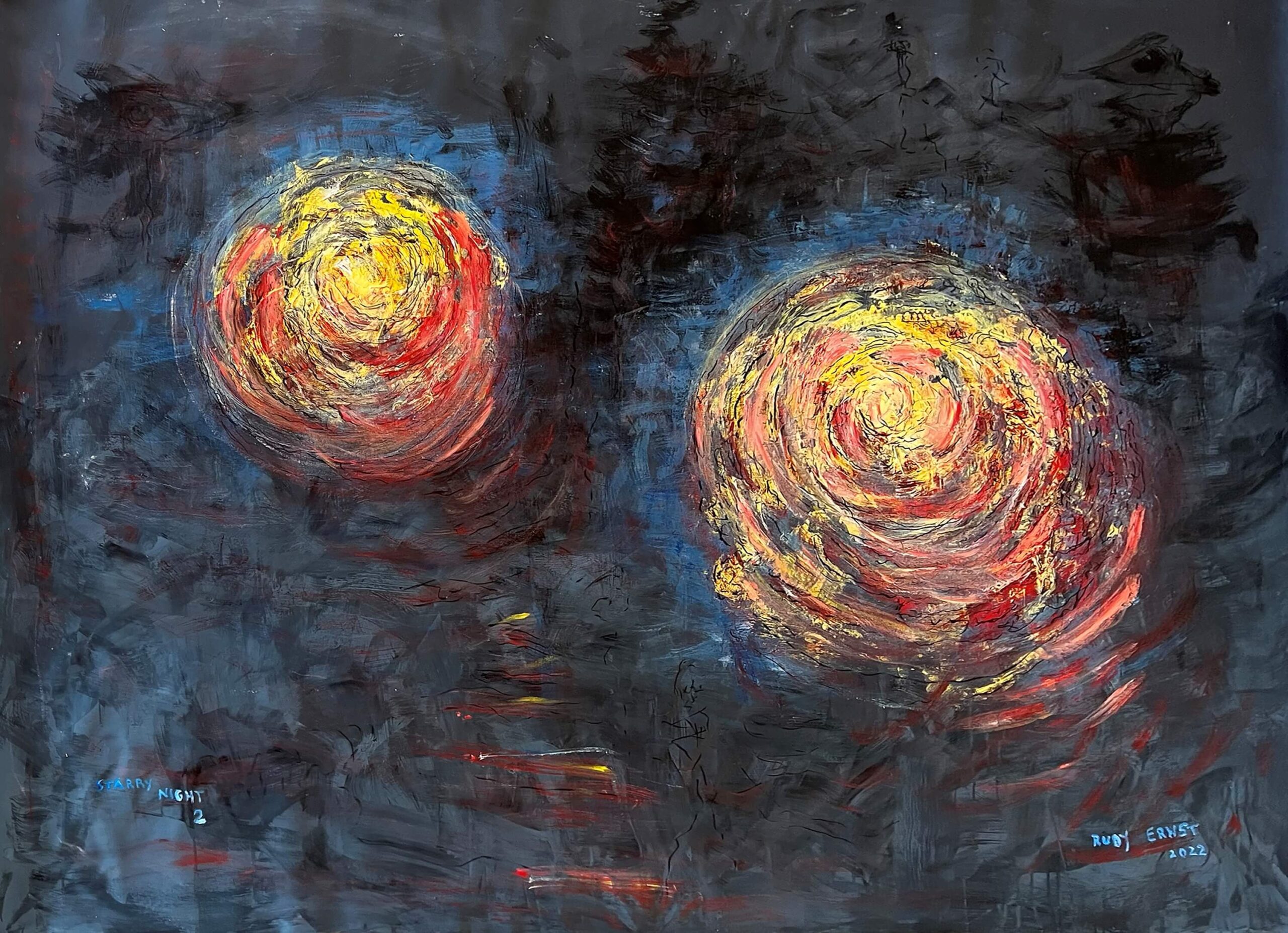 Starry Night Painting 2 63x87