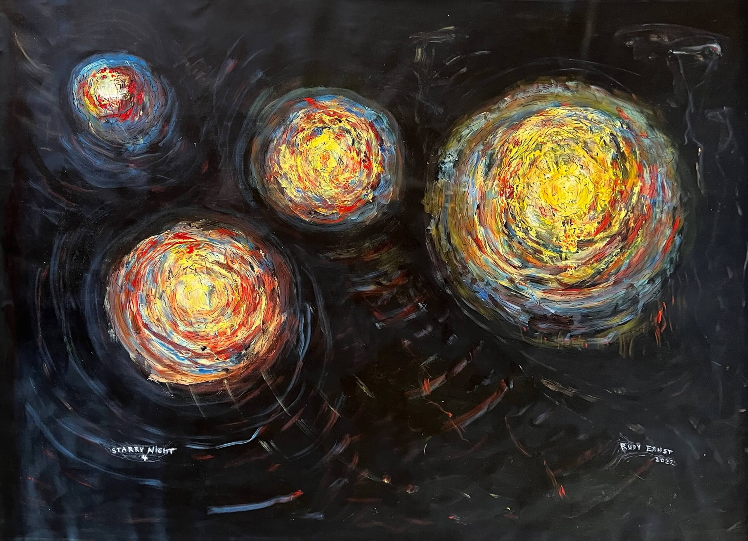 Starry Night Painting 4 63x87