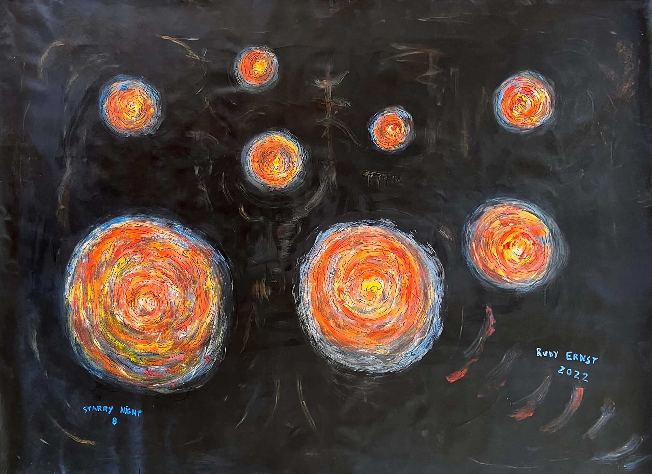 Starry Night Painting 8 64x88
