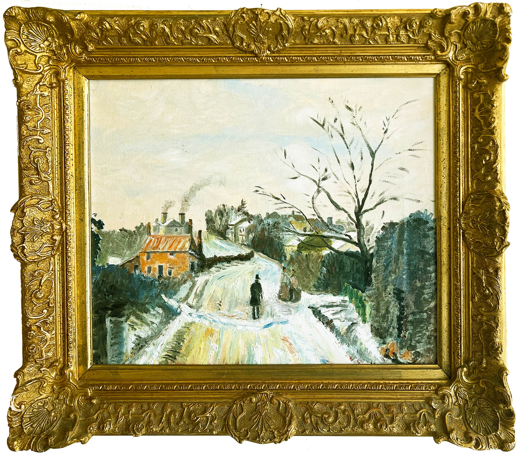1982 Fox Hill Road - after Pissarro 21x24 OoC Framed